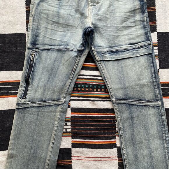 NWT Ecko Unltd Light Wash Denim Jeans. Streetwear. Casual. Size 34. Unisex. - Picture 4 of 12